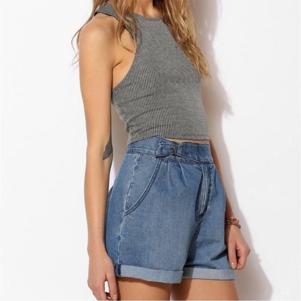 BDG Classic Blue Denim Jean short vintage style buckle